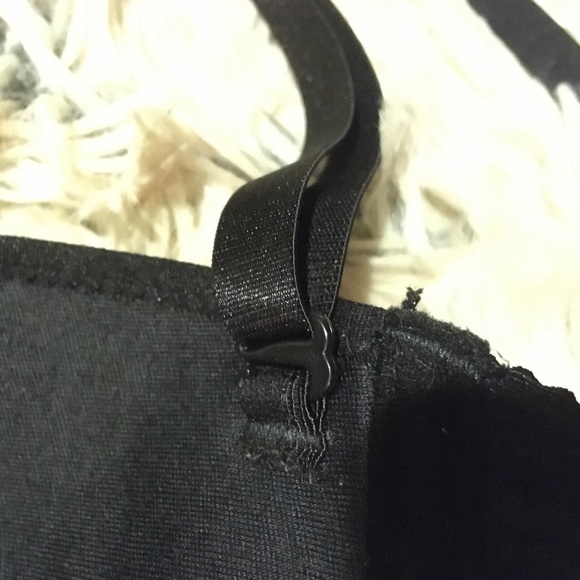 Vintage Strapless/Adjustable Straps Bra 36C Black Rose Motif. Underwire. NEW - Picture 4 of 6